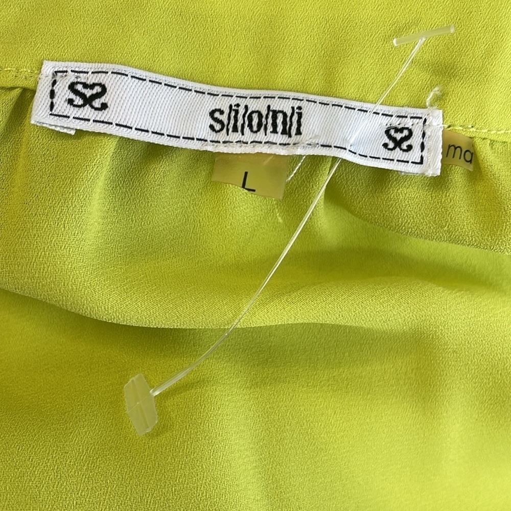 Sioni Bright Yellow Button Down Blouse - image 4